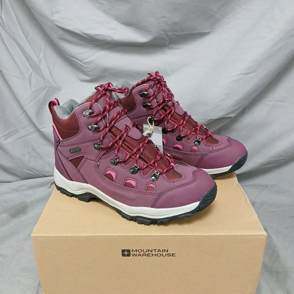 MOUNTAIN WAREHOUSE HIKING BOOTS – PURPLE/PINK - SIZE 6.5
