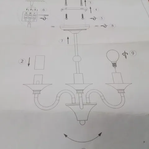 BOXED CANDLE STYLE CEILING LIGHT
