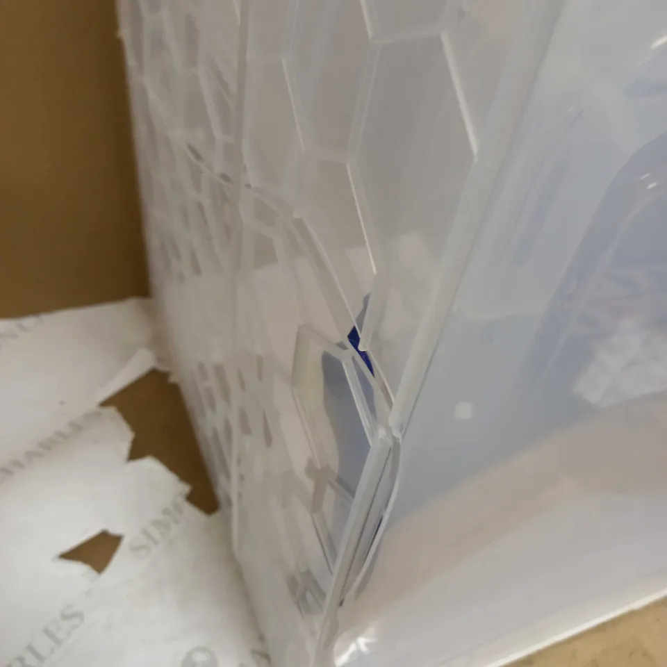 REALLY USEFUL CLEAR PLASTIC STORAGE BOX