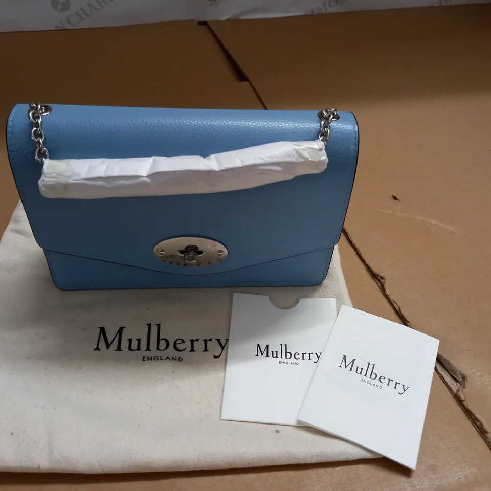 MULBERRY BLUE LEATHER HANDBAG