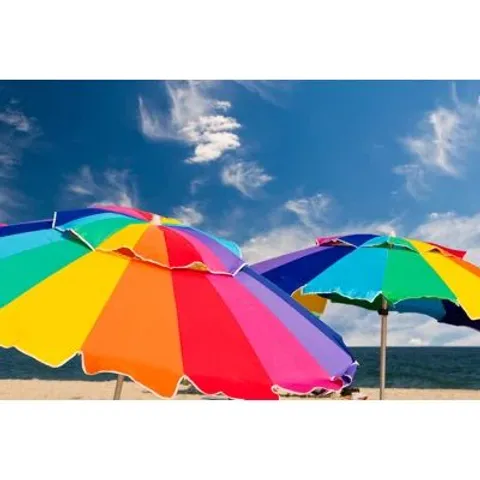 BRIGHT BEACH UMBRELLAS