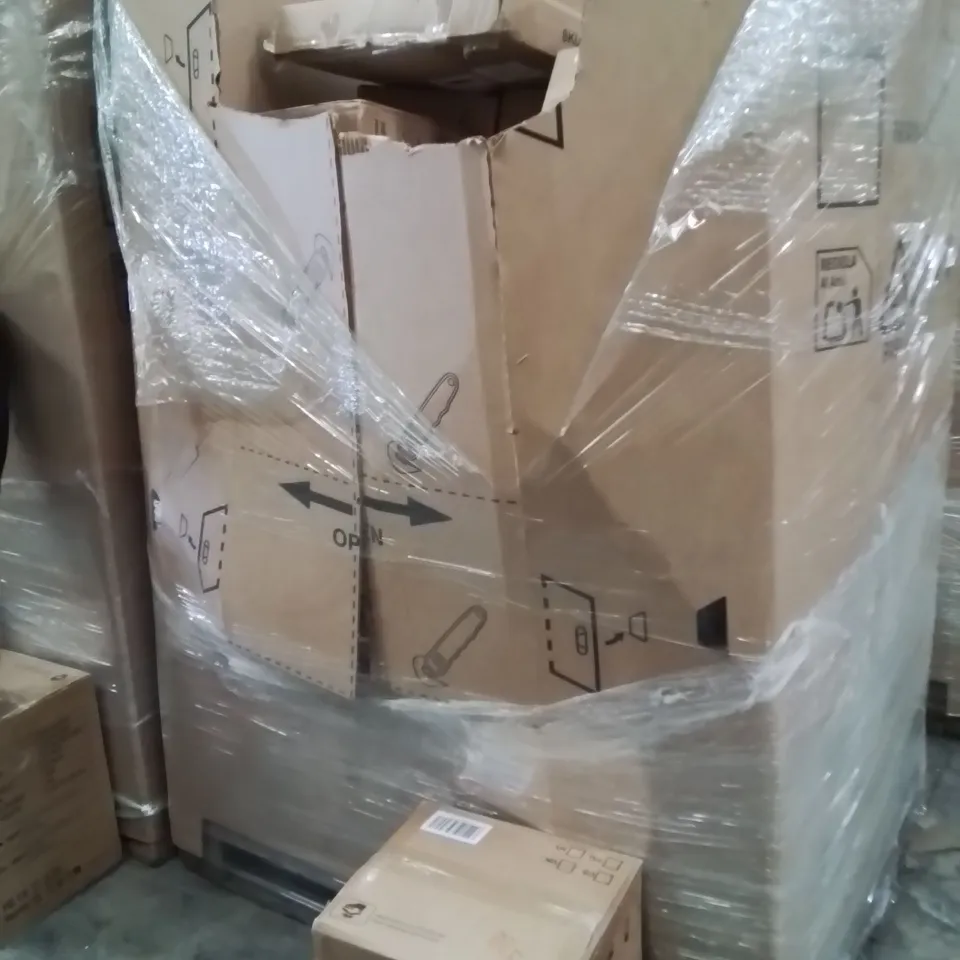 PALLET CONTAINING A LARGE QUANTITY OF AIR COOLERS AND OTHER ASSORTED HOUSEHOLD GOODS