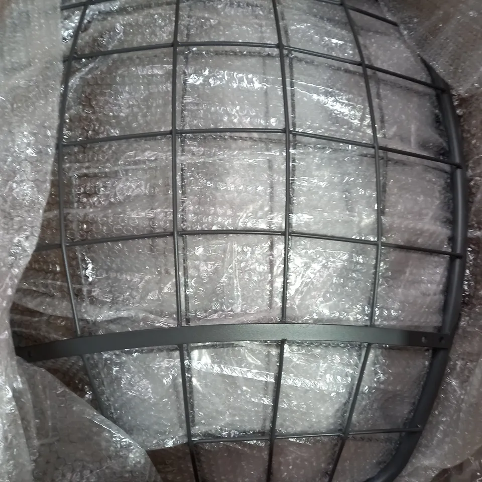 LARGE PADDED ROCKING/COCOON CHAIR - GRAPHITE/GREY