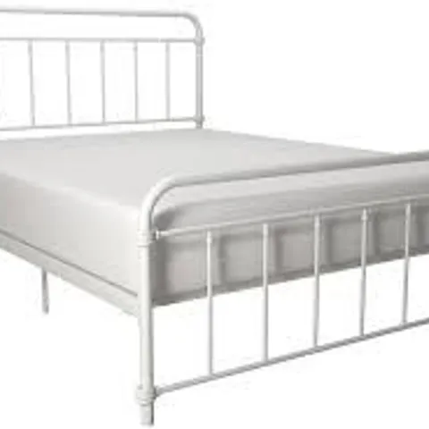BOXED WALLACE METAL BED SINGLE - WHITE