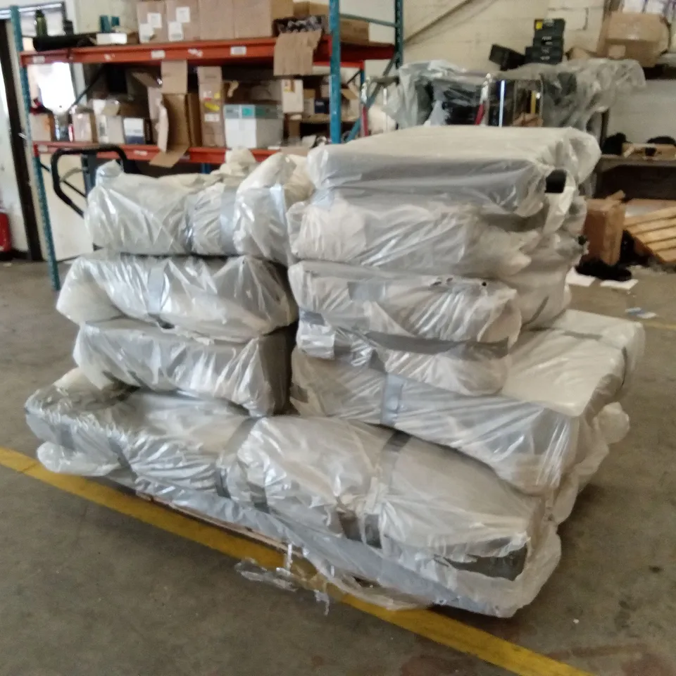 BAGGED AND UNASSEMBLED HUDSON 3 SEATER SOFA BED - GREY