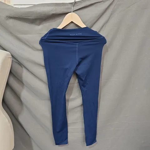 MODA ACTIVE WOMEN'S LEGGINGS – MIDNIGHT BLUE, XS, CORE-WRAP WAIST