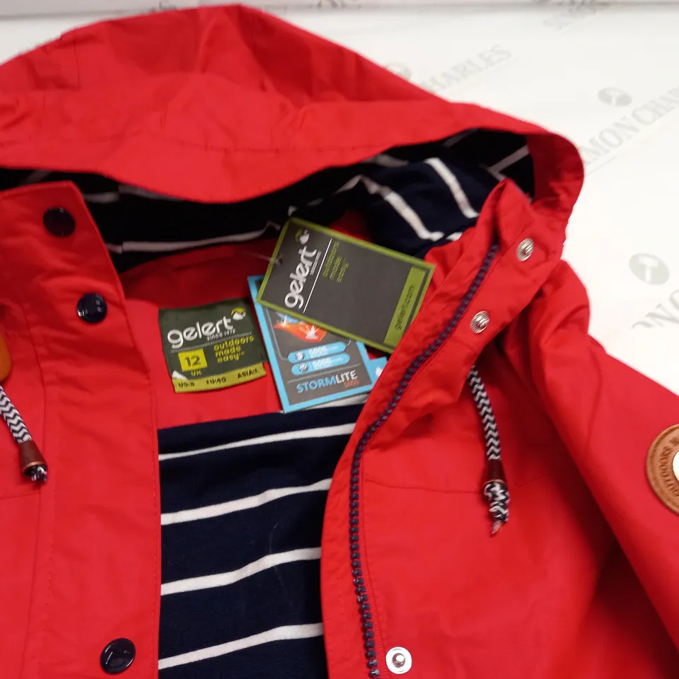 GELERT COAST JACKET IN RED - UK 12