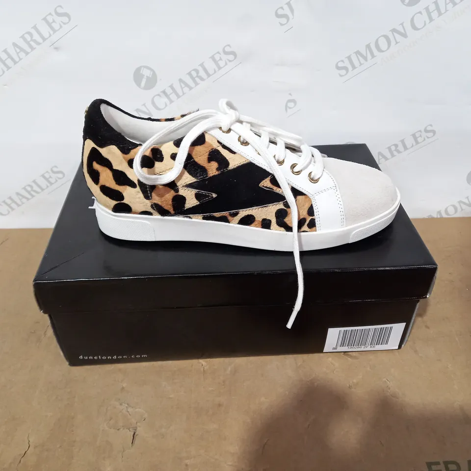 BOXED PAIR OF DUNE TRAINERS- SIZE 39