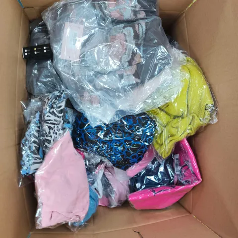 BOX OF APPROXIMATELY 20 ASSORTED ITEMS TO INCLUDE: PALM BRUSHED THERMAL LONG SLEEVE TOP