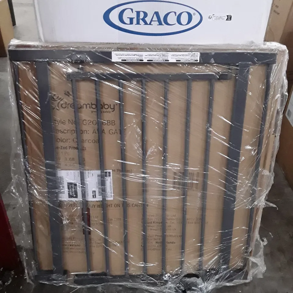 BOXED AVA METAL SAFETY GATE 75-81CM - CHARCOAL