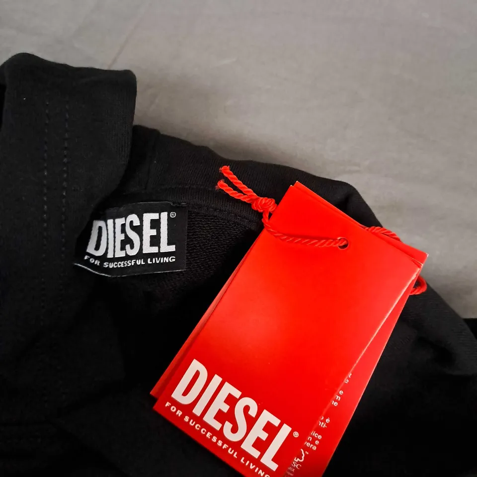 DIESEL MASCOT HOODIE IN BLACK - MEDIUM