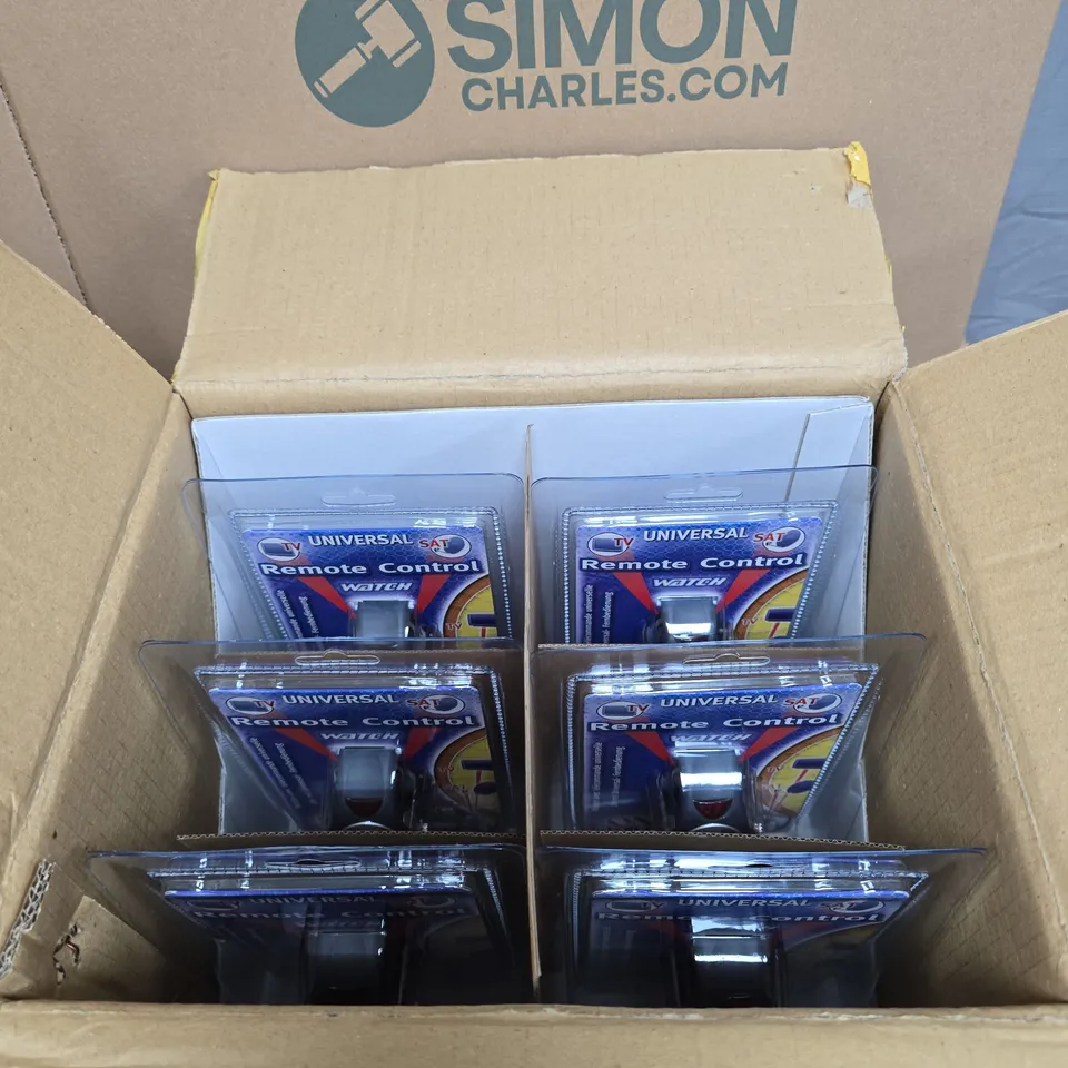 BOX OF 6 ONE FOR ALL REMOTE CONTROL WATCHES