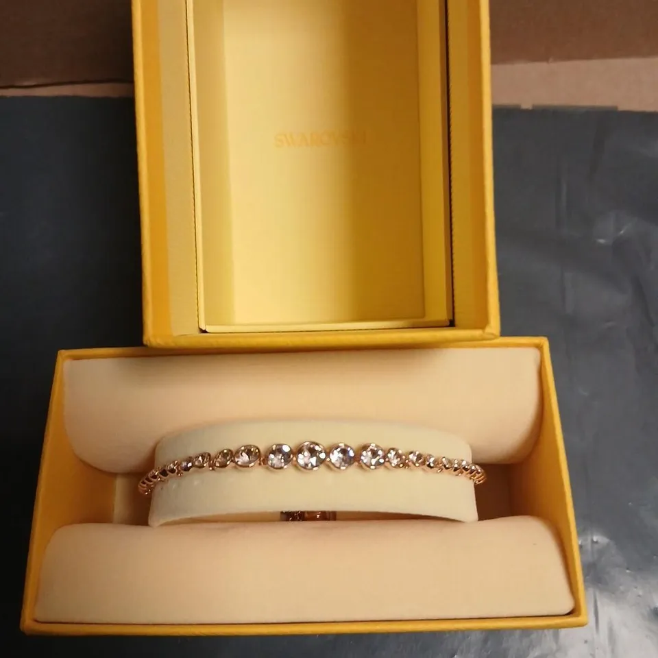 SWAROVSKI CRYSTAL BRACELET – ROSE GOLD TONE, BOXED