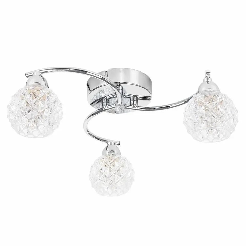 GRAVES 3 LIGHT SEMI FLUSH MOUNT BULB NOT INCLUDED 