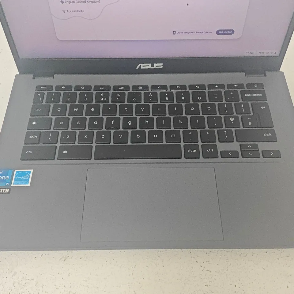 UNBOXED ASUS CHROMEBOOK NOTEBOOK PC IN SILVER - CX3402CV