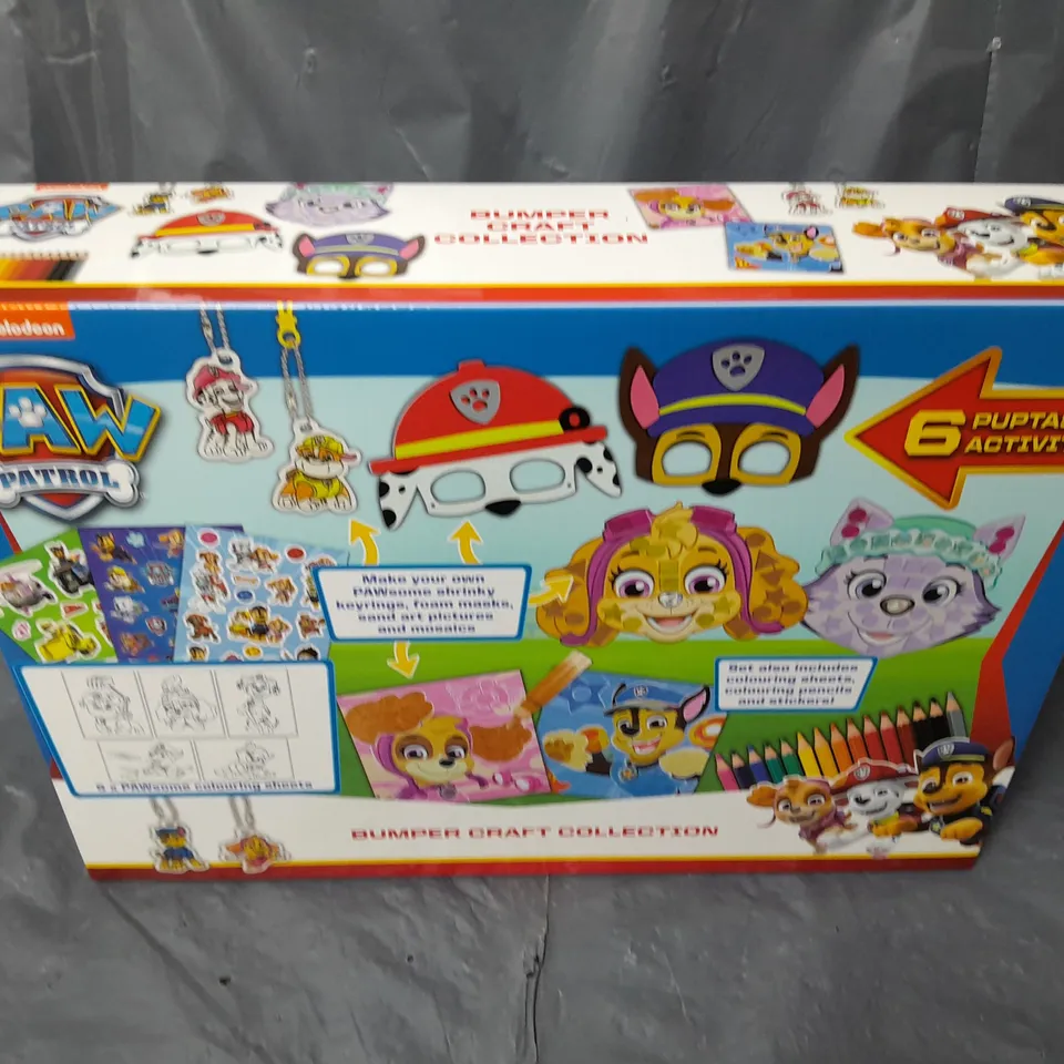 BOXED PAW PATROL BUMPER CRAFT COLLECTION