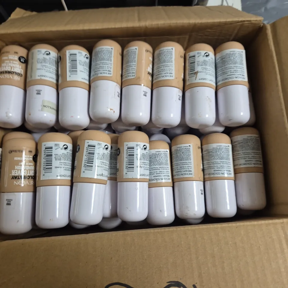 LOT OF APPROXIMATELY 70 REVLON COLOURSTAY LIGHT COVER 30ML FOUNDATIONS - 150 BUFF
