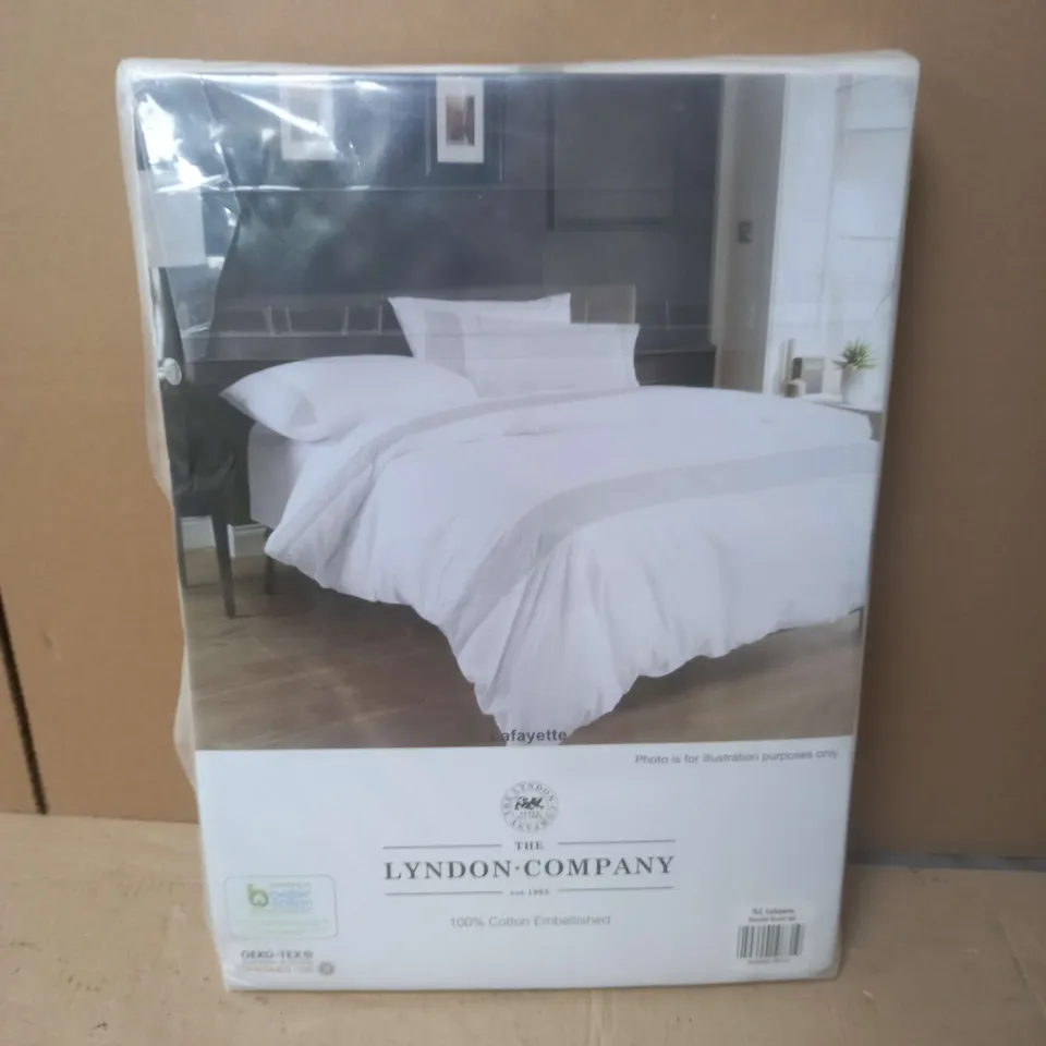 LYNDON COMPANY DOUBLE DUVET COVER 