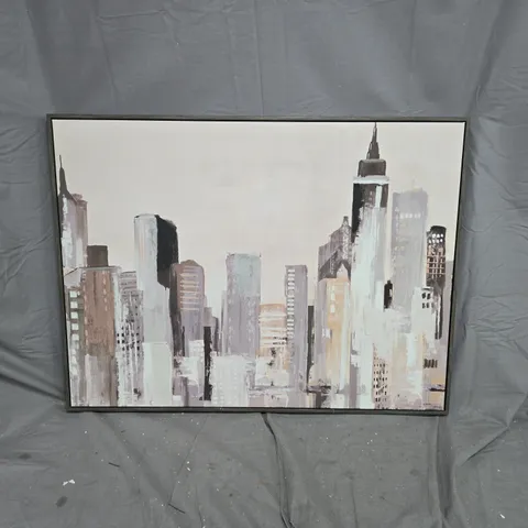 CITY SCAPE FRAMED PRINT (60X80CM) - COLLECTION ONLY