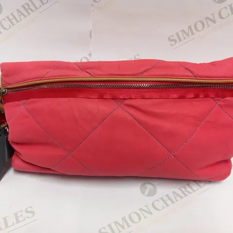 LANVIN PARIS AMALIA POPPY RED SMALL CLUTCH BAG