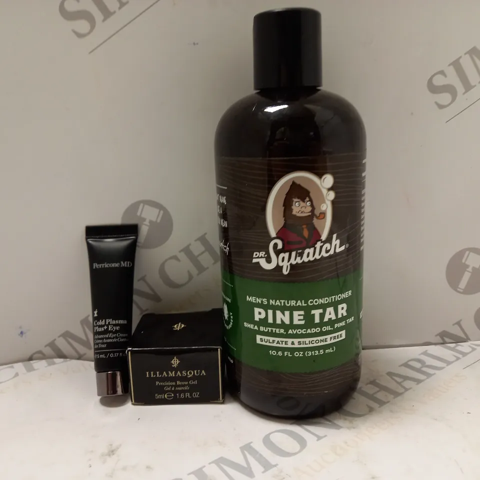 BOX OF APPROXIMATELY 20 ASSORTED COSMETIC PRODUCTS TO INCLUDE DR. SQUATCH, ILLAMASQUA, PERRICONE MD, ETC