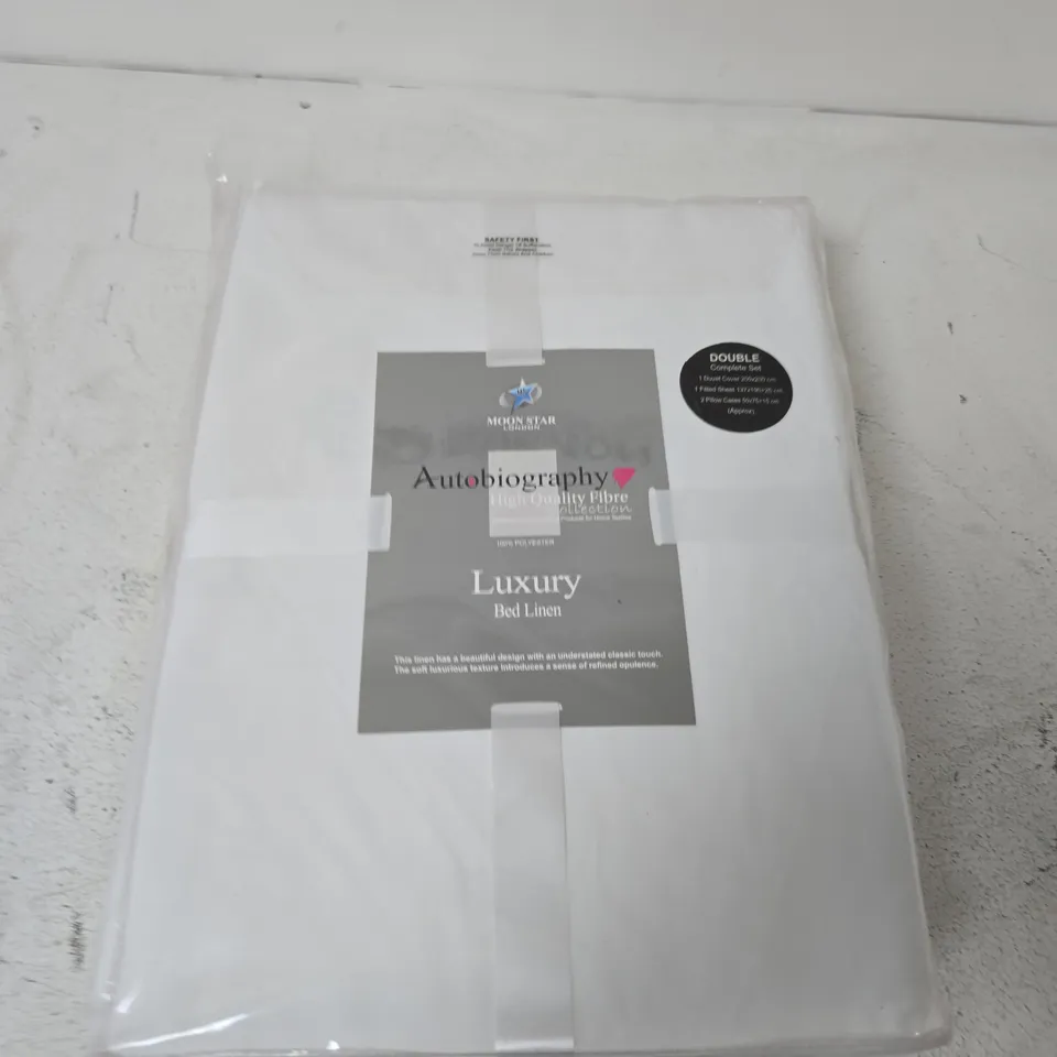 MOONSTAR AUTOBIOGRAPHY LUXURY BED LINEN – DOUBLE SIZE