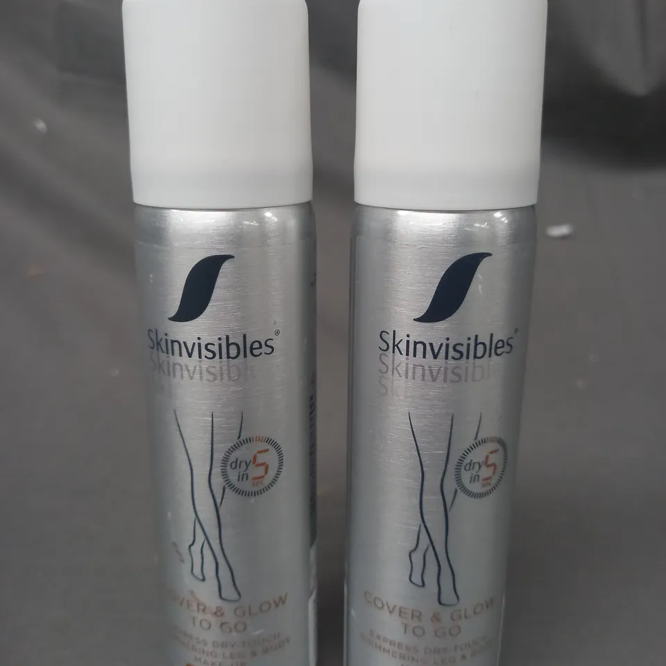 SKINVISIBLES EXPRESS GLOW LEG & BODY MAKE-UP DUO (75ML) - DARK GLOW