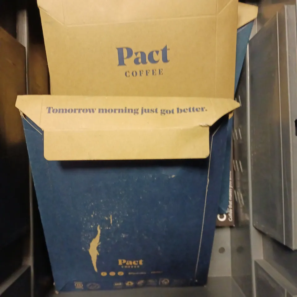 APPROXIMATELY 10 ASSORTED COFFEE PRODUCTS TO INCLUDE PACT COFFEE & FINE COFFEE CLUB