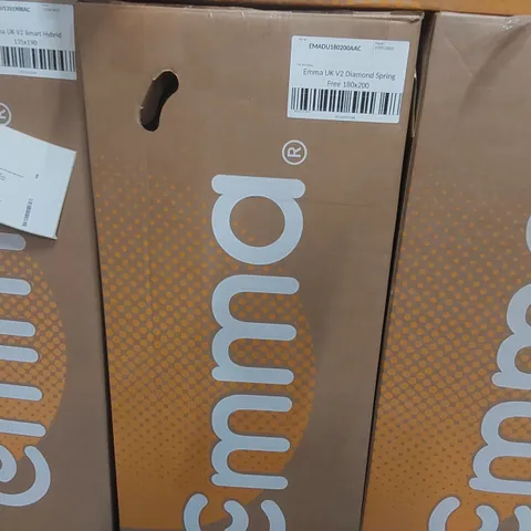 BRAND NEW BOXED EMMA UK V2 DIAMOND SPRING FREE 180 x 200CM SUPER KING MATTRESS 