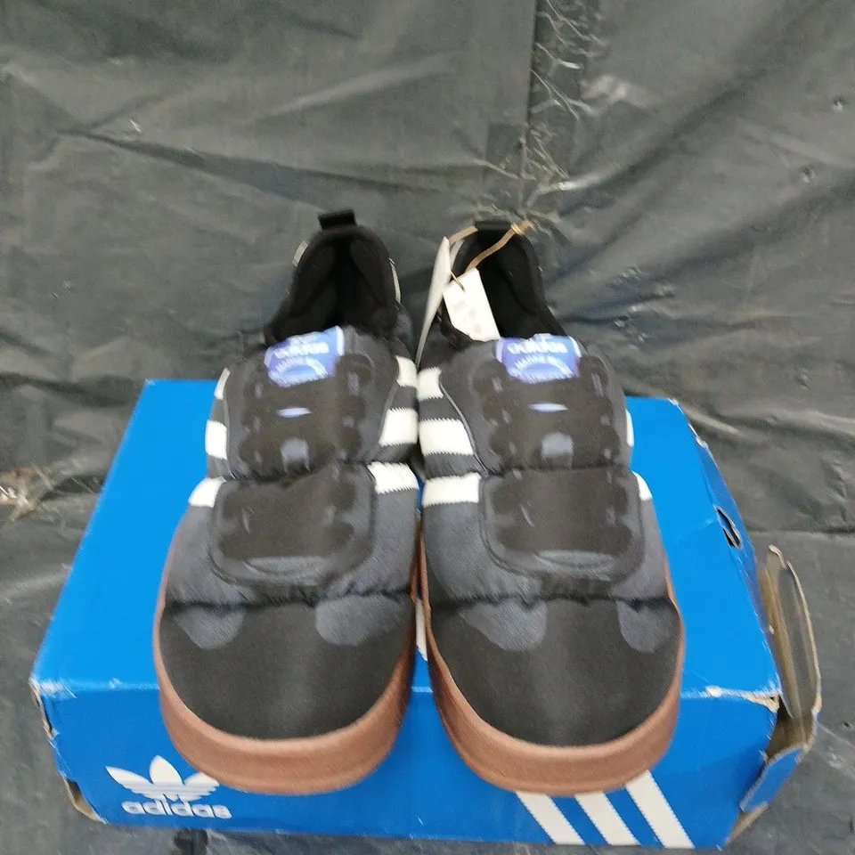 BOXED OF ADIDAS PUFFYLETTE SHOES -  UK SIZE 12