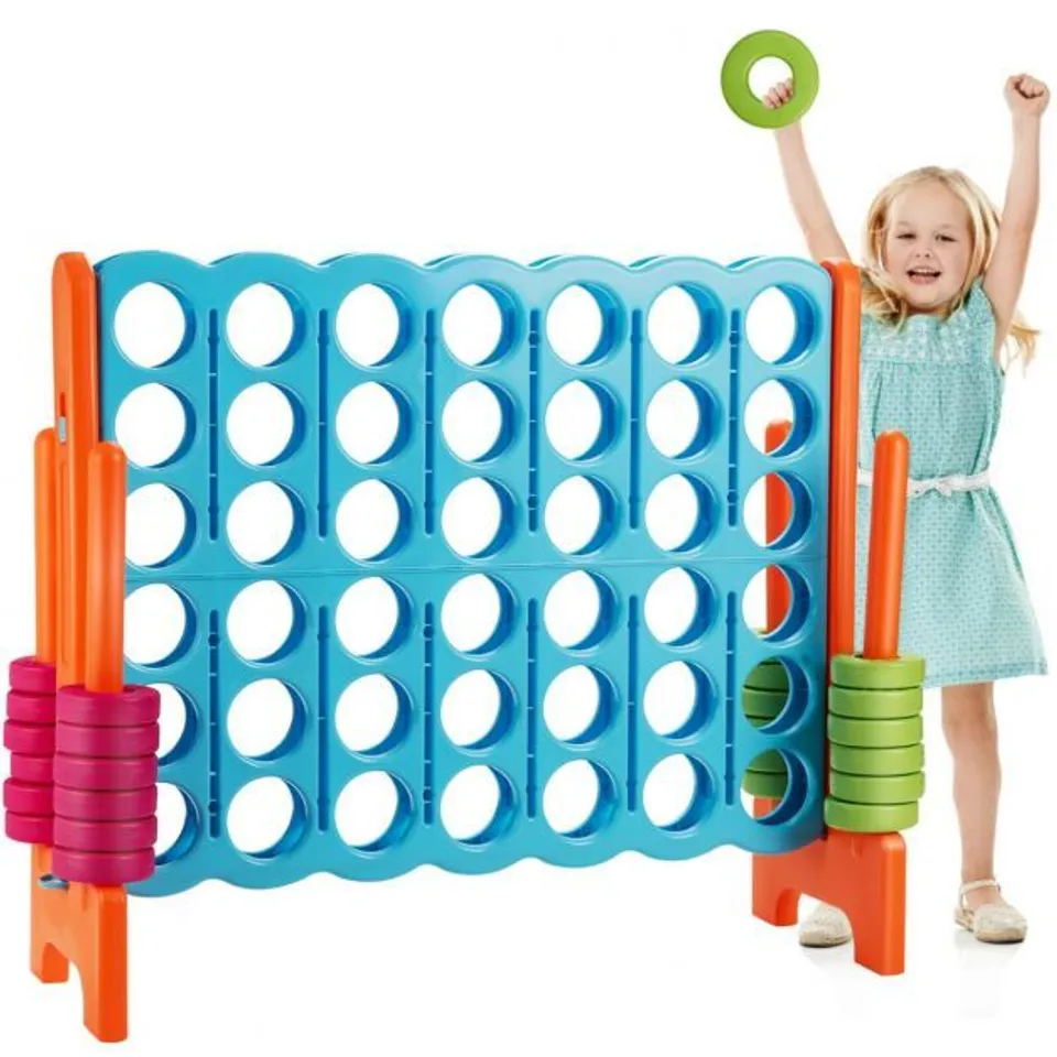 BOXED COSTWAY GIANT 4-IN-A-ROW GAME 4-TO-SCORE GAME SET FAMILY BIRTHDAY PARTIES XMAS PARTY TOY 