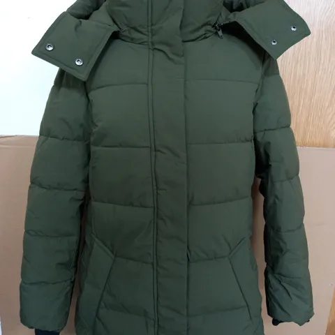 NVLT PUFFER COAT IN JUNIPER SIZE SMALL 