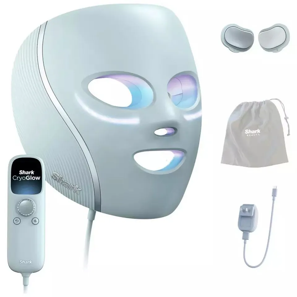 SHARK CRYO GLOW UNDER-EYE COOLING LED ANT-AGING MASK WITH CHARGING STAND