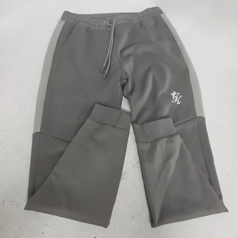 GYM KING GREY TRACK PANTS - L