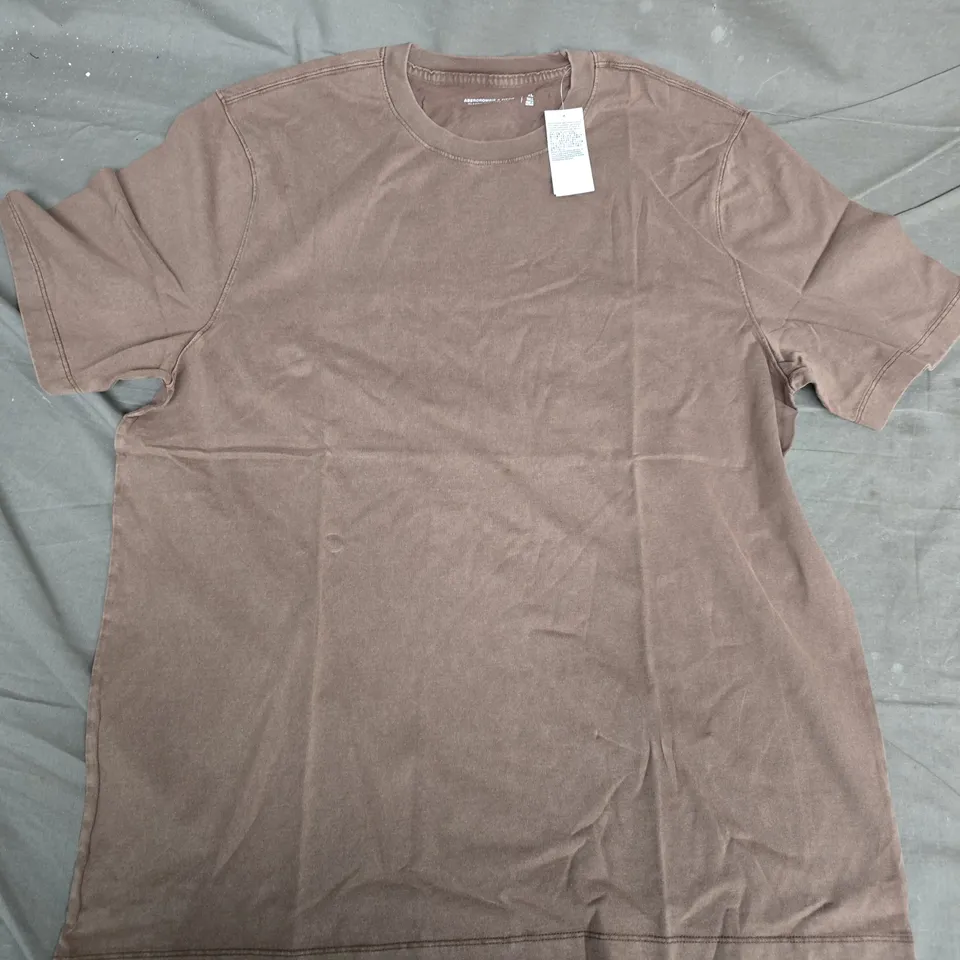 ABERCROMBIE & FITCH CLASSIC POLISHED TEE – BROWN, XL TALL (MEN'S)