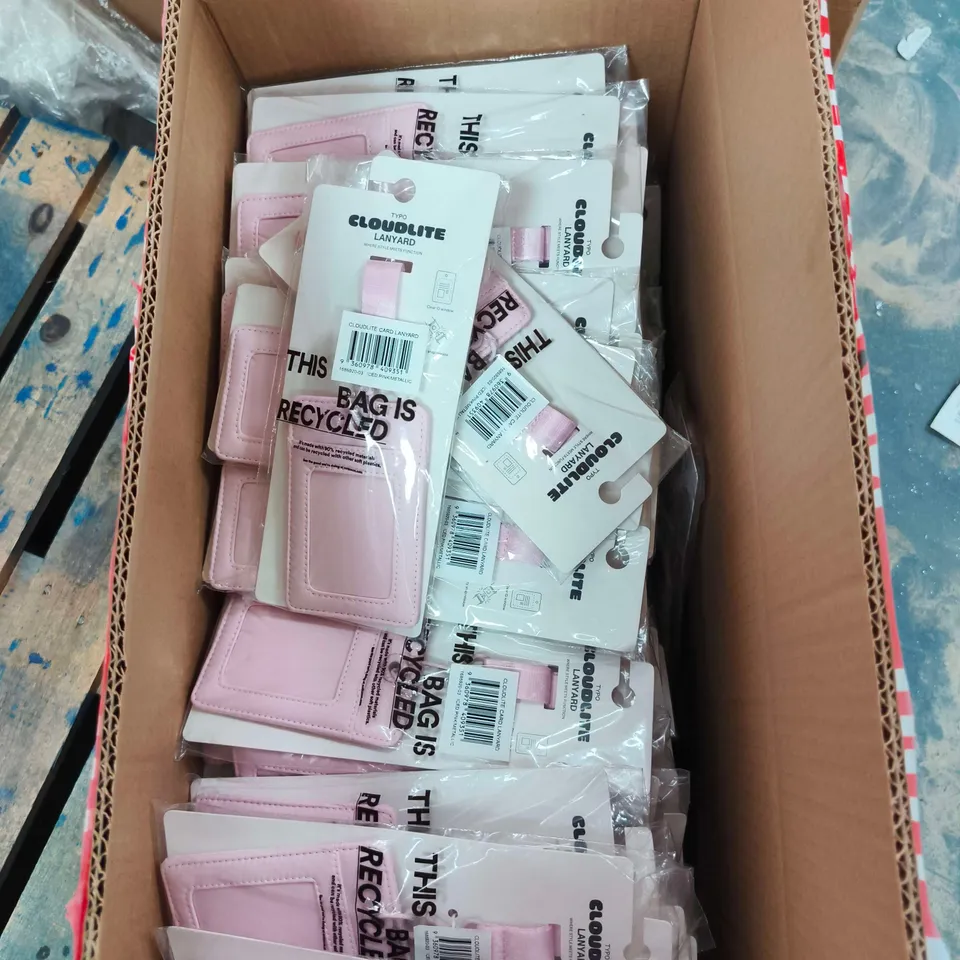 BOX OF APPROXIMATELY 140 TYPO CLOUDLITE LANYARD
