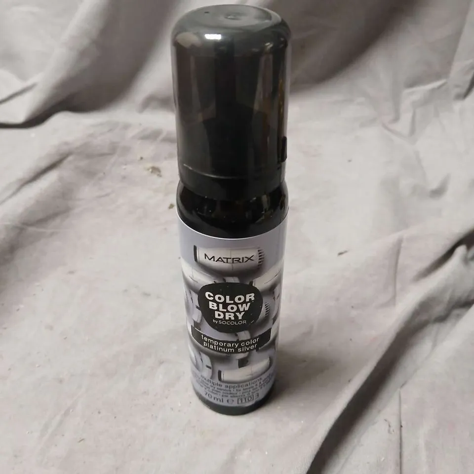 MATRIX COLOR BLOW DRY TEMPORARY COLOUR SPRAY – PLATINUM SILVER