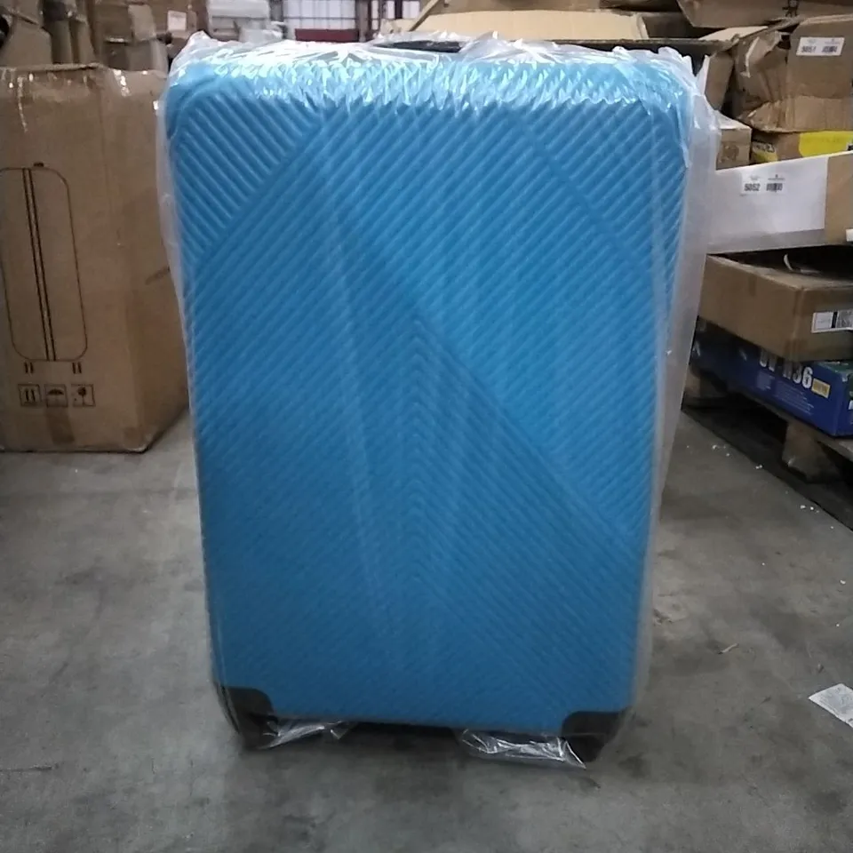 BOXED NEO ELECTRIC BLUE HARD SHELL LUGGAGE SUITCASE