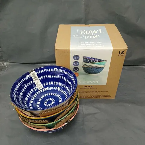 BOXED KITCHEN CRAFT A BOWL IN ONE SET - COLLECTION ONLY 