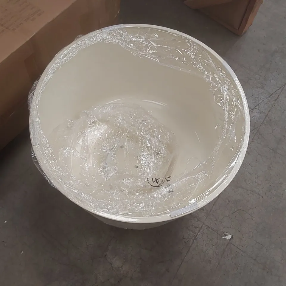 FAUX MARBLE SIDE TABLE WITH STORAGE