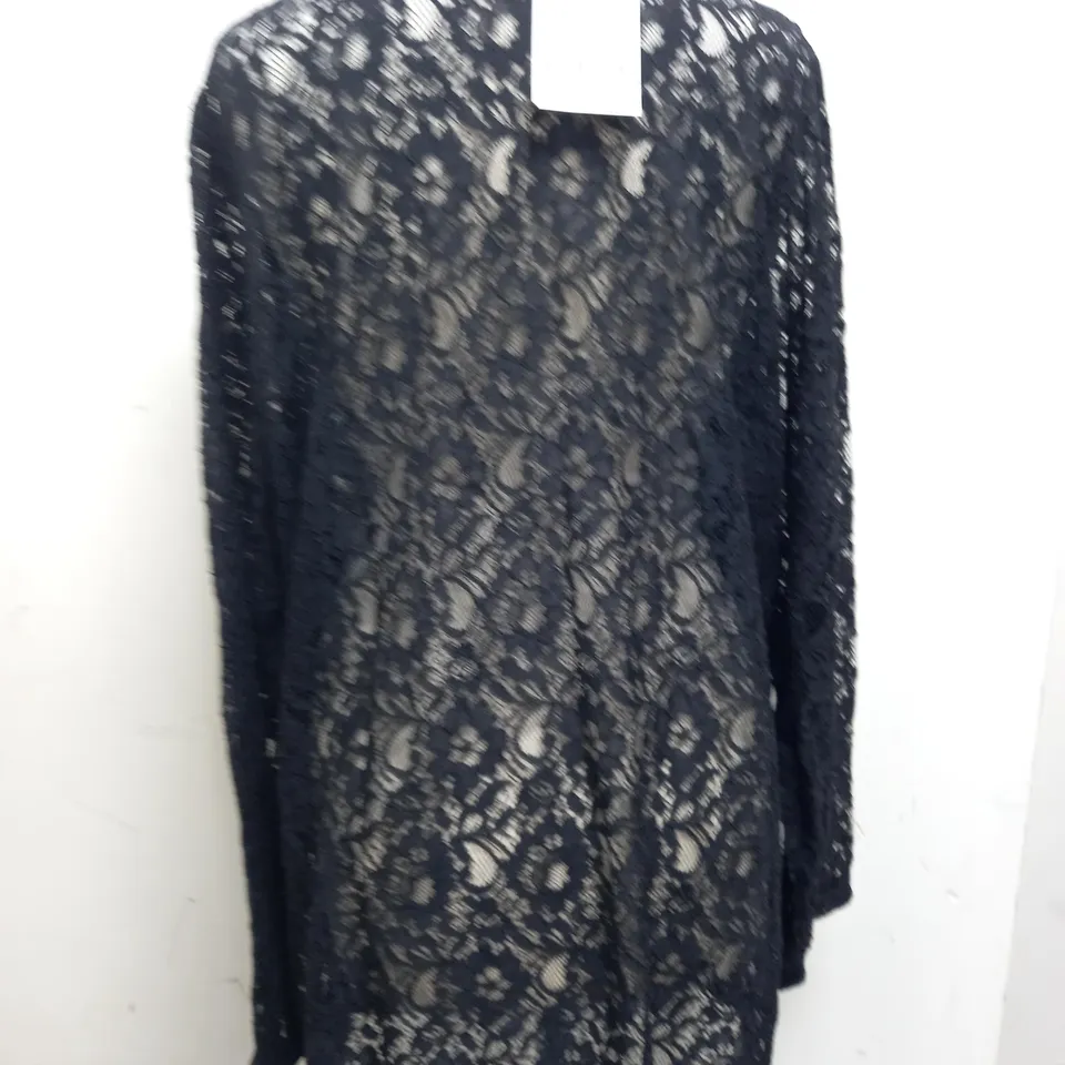 YOUR BLACK LACED BLACK DRESS UK 22-24 