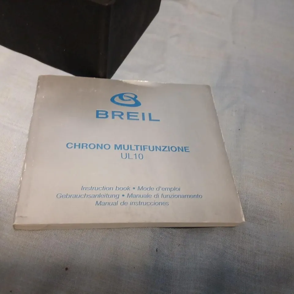 BREIL CHRONO MULTIFUZIONE UL10 WRISTWATCH – BLUE LEATHER STRAP, BOXED