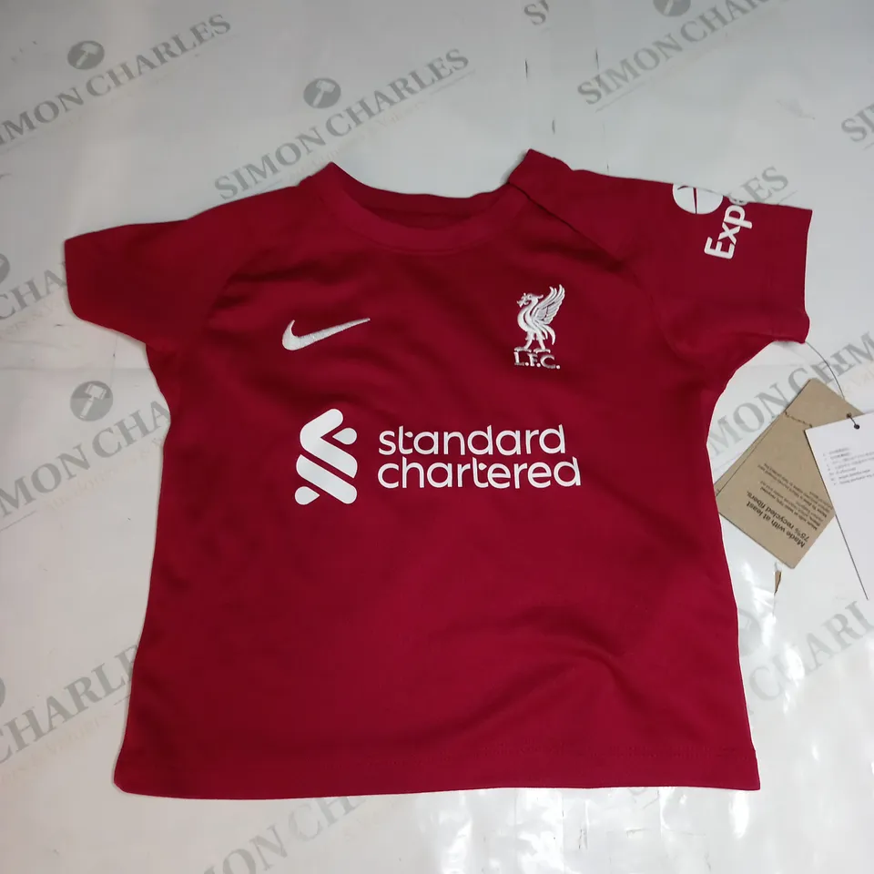 LIVERPOOL FC HOME SHIRT SIZE 12-18 MONTHS