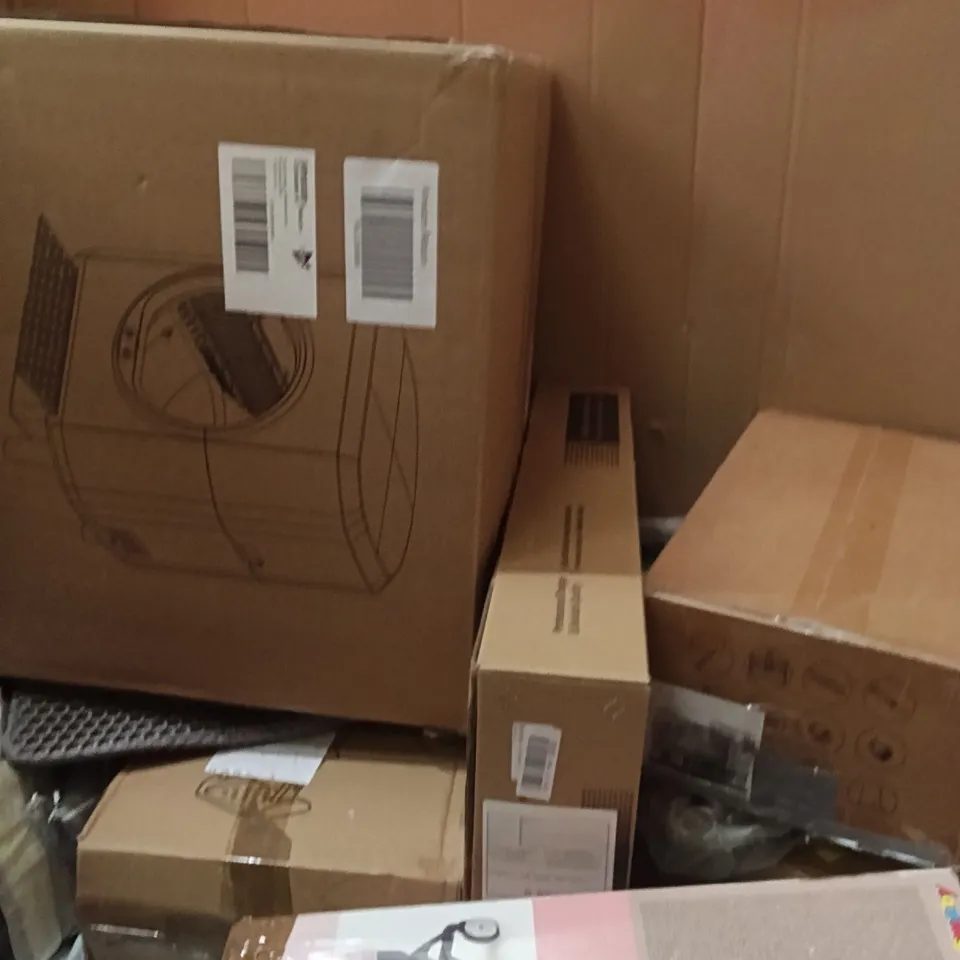 PALLET OF ASSORTED ITEMS INCLUDING - COOKER,YOGA MAT, BUSINESS MACHINE