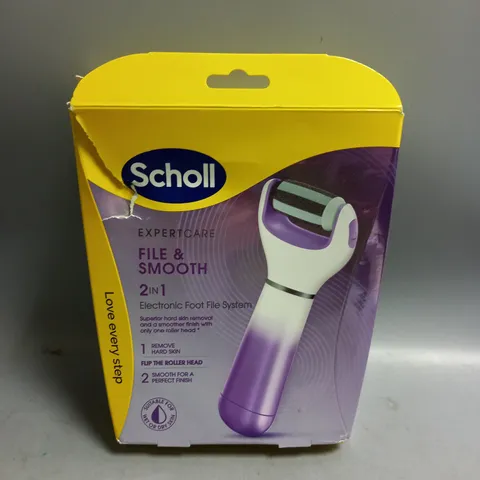 BOXED SCHOLL FILE AND SMOOTH ELECTRONIC FOOT FILE SYSTEM