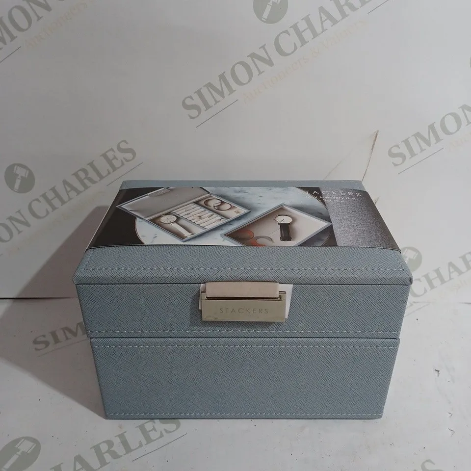 STACKERS MINI JEWELLERY BOX SET OF 2 – DUSKY BLUE