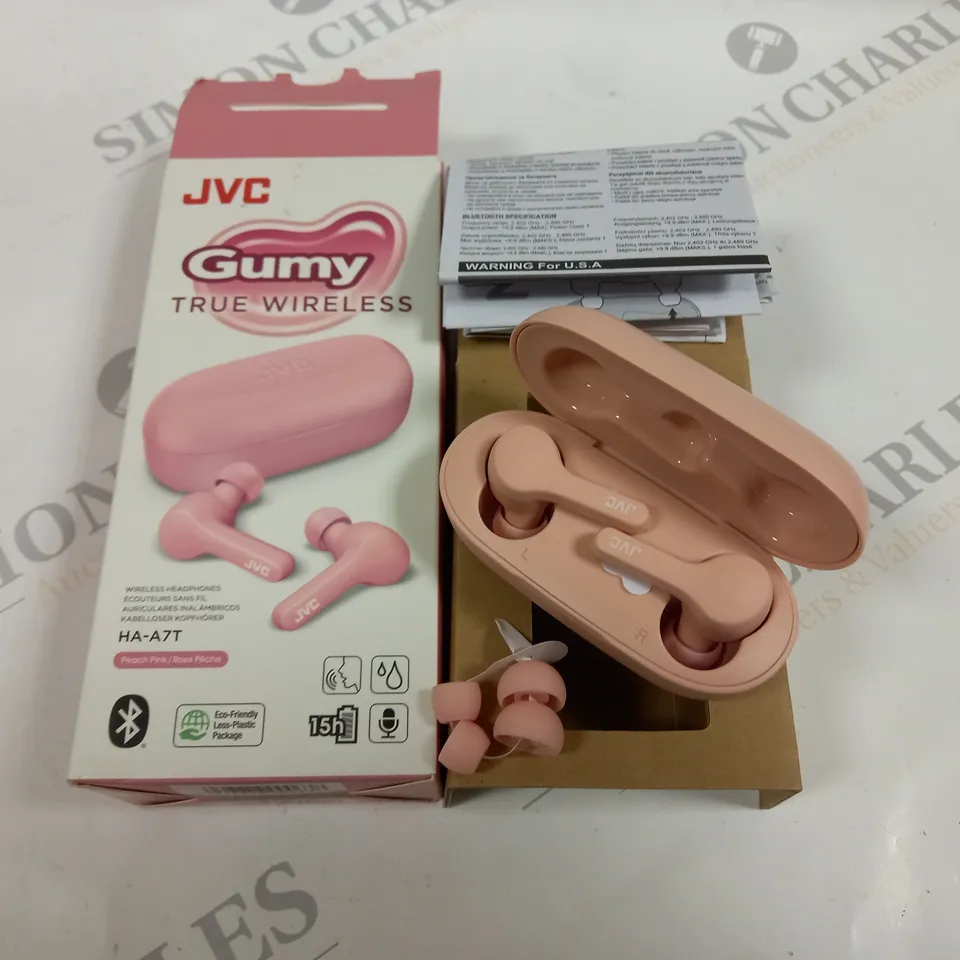 JVC GUMY TRUE WIRELESS EARPHONES - PINK