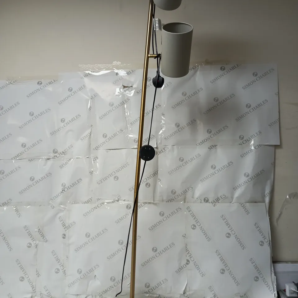 JOHN LEWIS DOUBLE HEATED FLOOR LAMP - COLLECTION ONLY