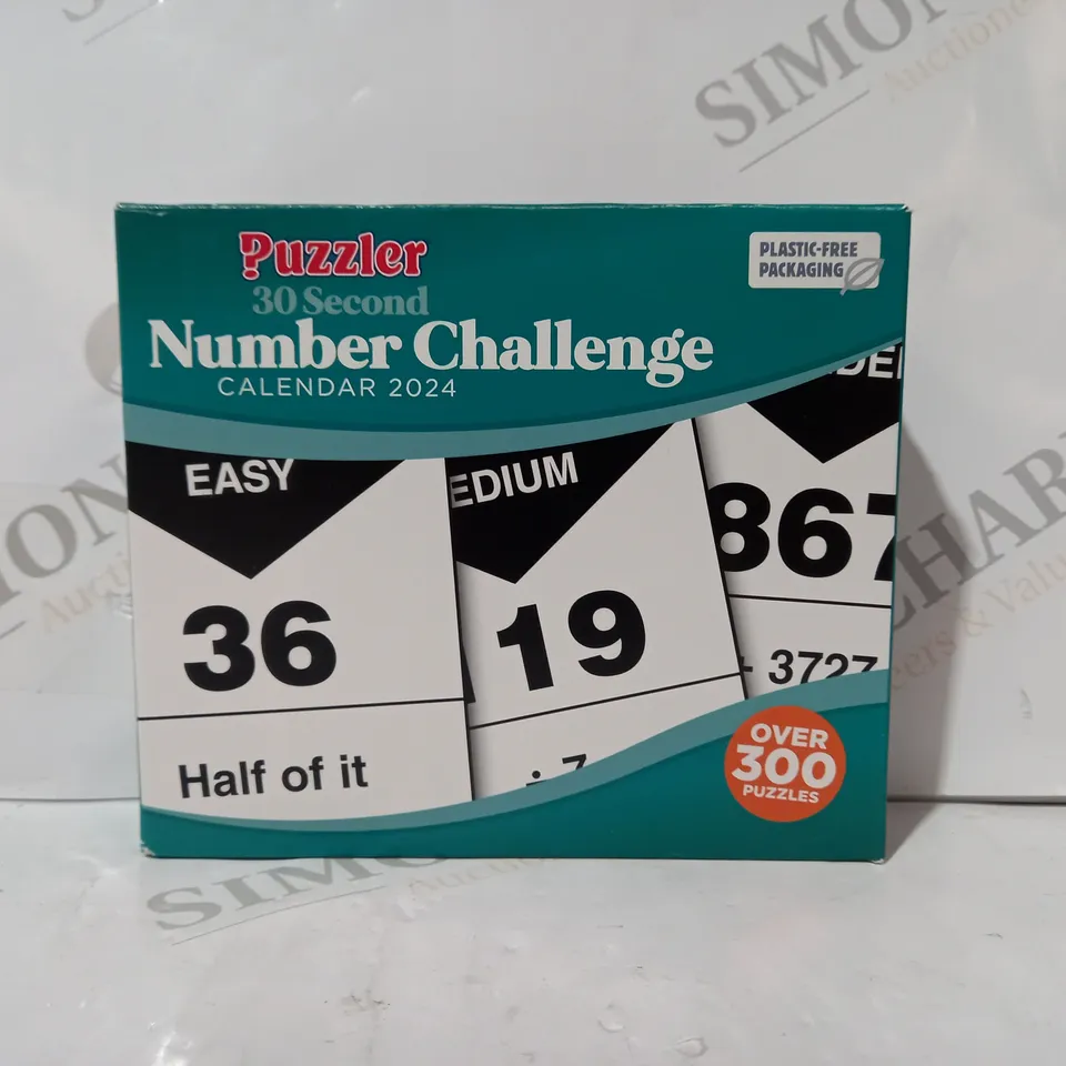 BOXED PUZZLER 30 SECOND NUMBER CHALLENGE CALENDAR - 2024