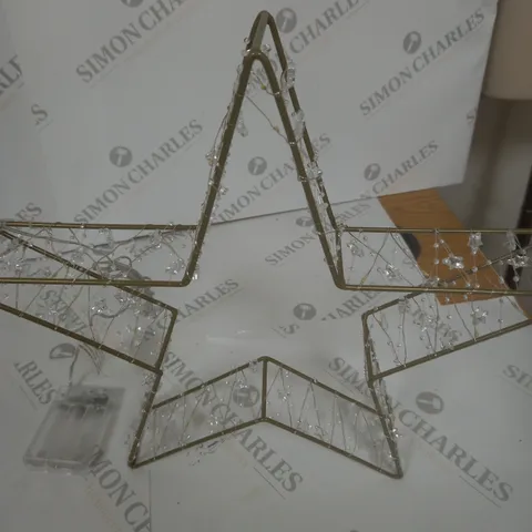 SARA DAVIES PRE-LIT BEADED STAR